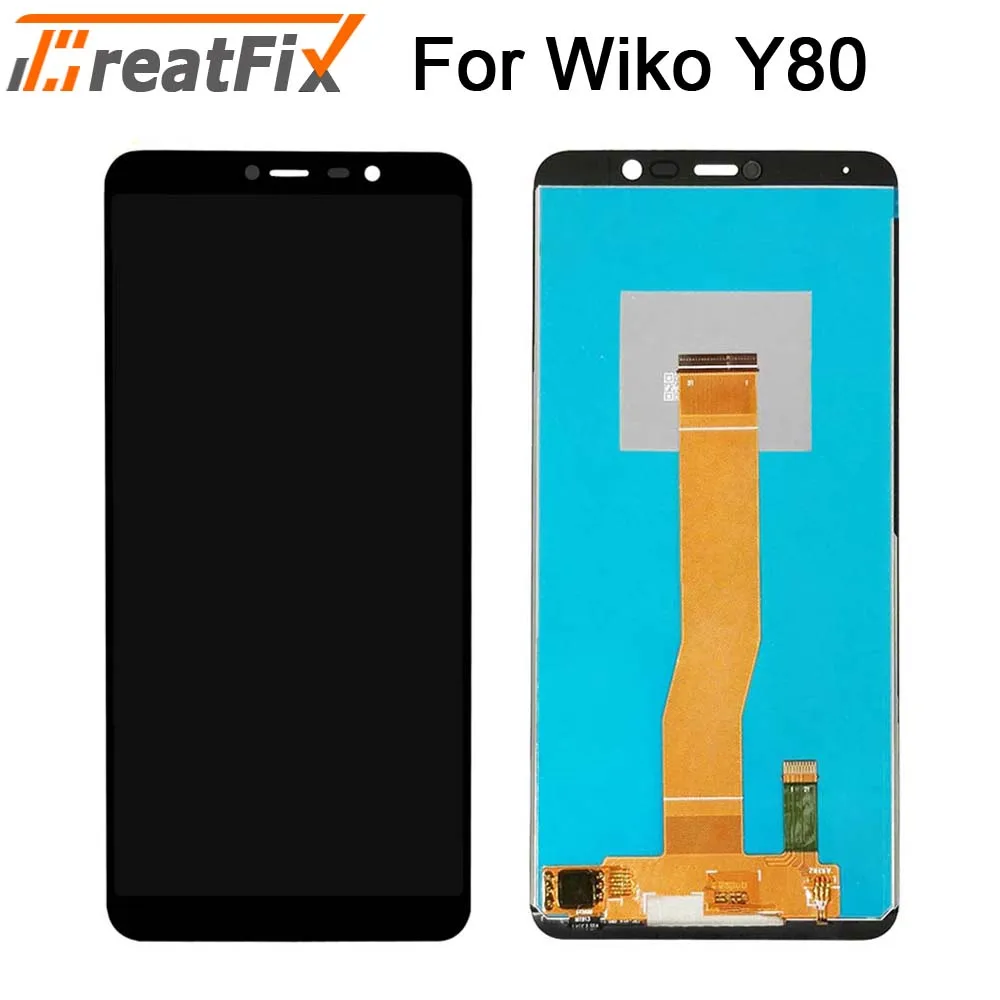 

5.99 Inch Original Tested For Wiko Y80 LCD Display With Touch Screen Glass Sensor Digitizer Assembly With Tools Tape