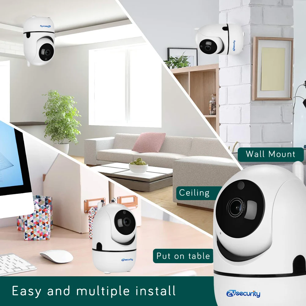 1080P Wifi камера с автоматическим отслеживанием умная беспроводная домашняя камера безопасности iCSee Аудио Сигнализация панорамная камера наблюдения с наклоном и зумом камера видеонаблюдения WiFi