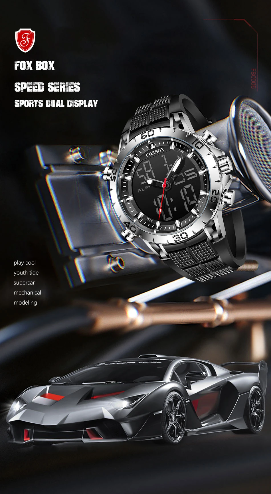 2022 LIGE New Men Watch Dual Display Sports 30M Waterproof Digital Watches Wristwatch Quartz Watch for Men Relogio Masculino+Box