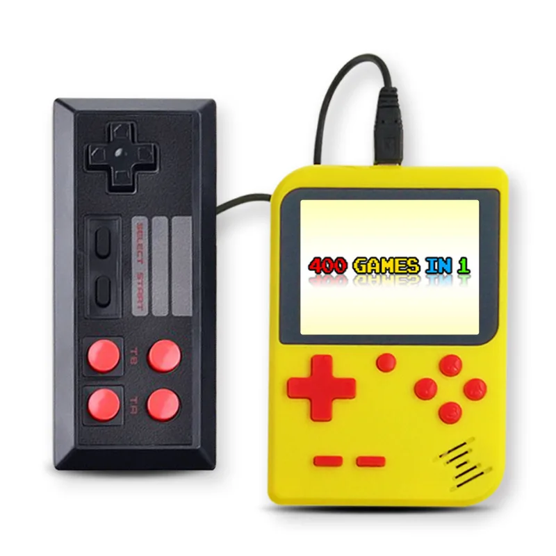 Серый Ретро Мини Портативная видео игровая консоль Gameboy встроенные 400 классические игры - Цвет: Серый