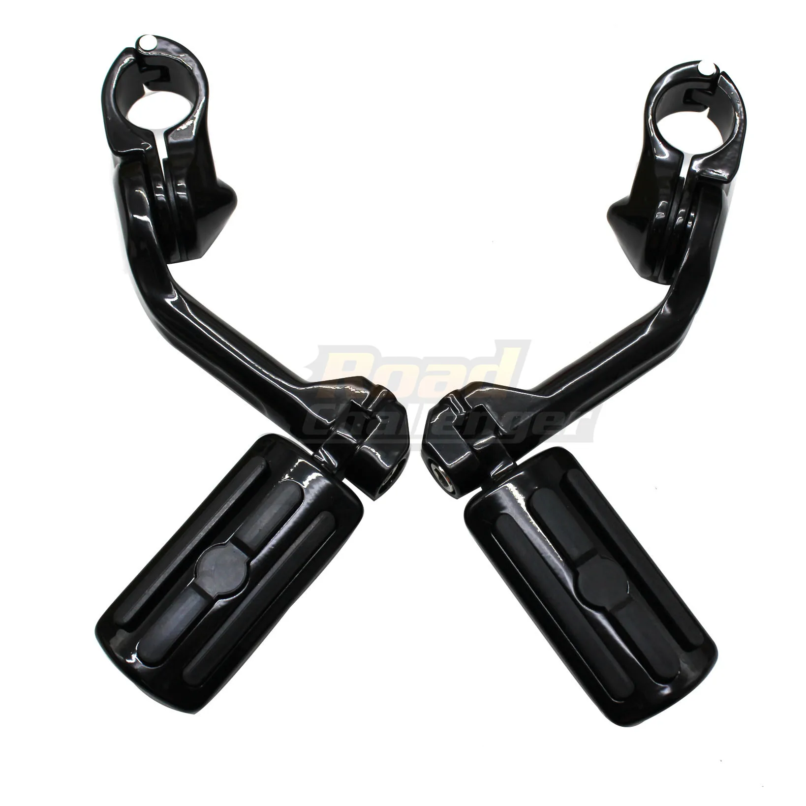 Motorcycle Foot Rests Long Angled Highway Engine Guard 1-1/4" 32mm Footpeg For Harley Electra Glide Road Glide - Цвет: type 1