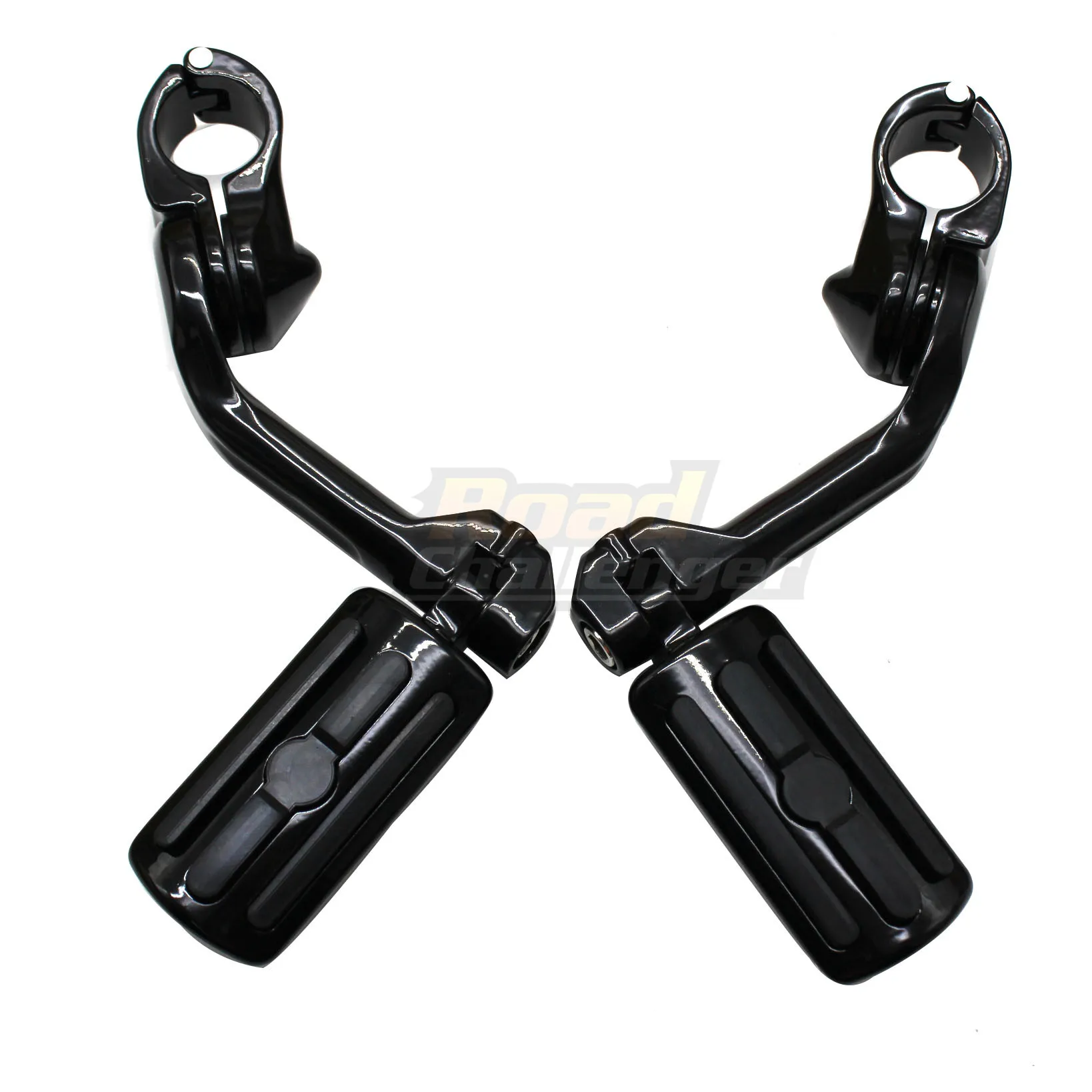 type 1 Motorcycle Foot Rests Long Angled Highway Engine Guard 1-1/4" 32mm Footpeg For Harley Electra Glide Road Glide - Цвет: type 1