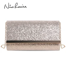 Модный женский вечерний клатч, сумочка, Женский дневной клатч, Свадебный Кошелек, вечерние, для банкета, розовый/Золотой/Серебряный, на цепочке, сумки через плечо