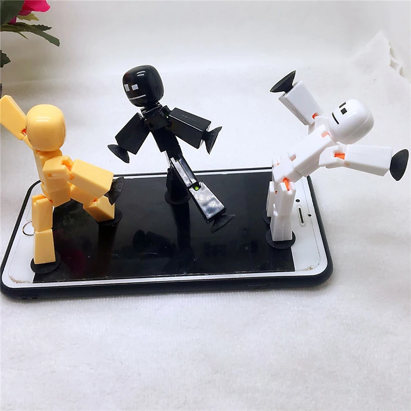 1 шт., липкая фигурка робота, игрушки с присоской, пластиковый игровой домик для мальчика, забавные деформируемые игрушки для детей, рождественские подарки