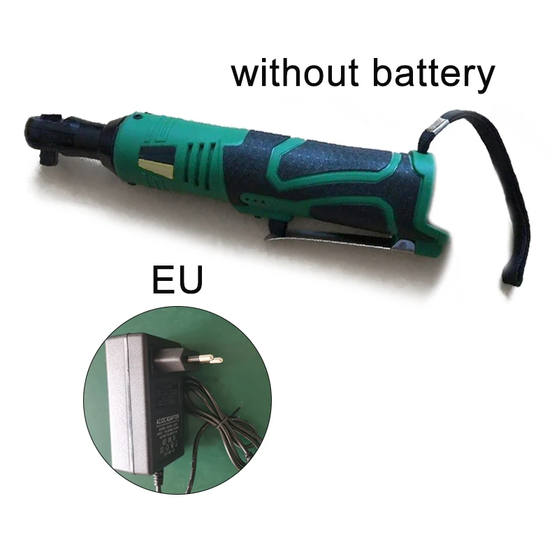 3/8 18VCordless правый угол гаечный ключ набор инструментов с трещоткой с Зарядное устройство комплект 230 об/мин