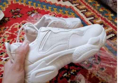 Белый Autimn мужские уличные кроссовки zapatillas Мужская обувь сетчатая повседневная обувь - Цвет: Белый