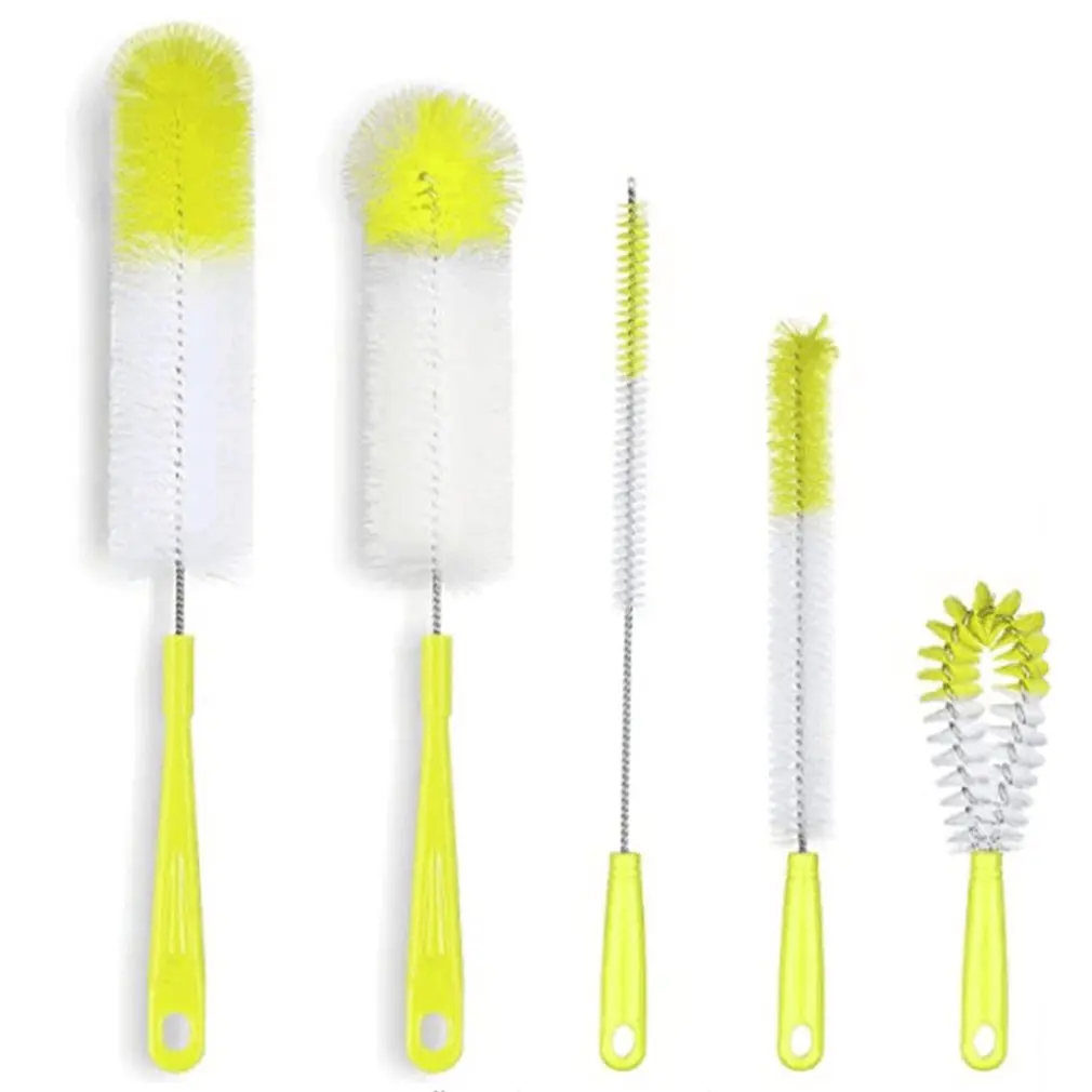 

5 pieces of brush for milk bottle wine bottle mug water tea cup remove stains efficient convenient.