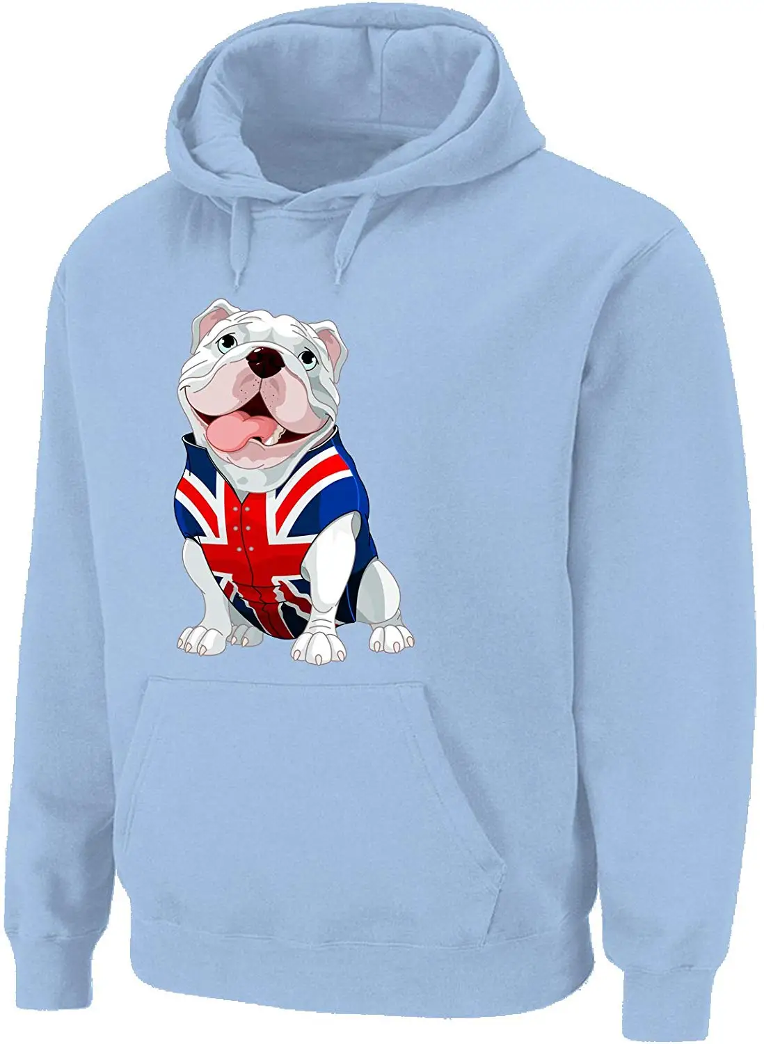 Для мужчин в британском стиле бульдог Hoodieunisex Для мужчин wo Для мужчин, толстовка с капюшоном