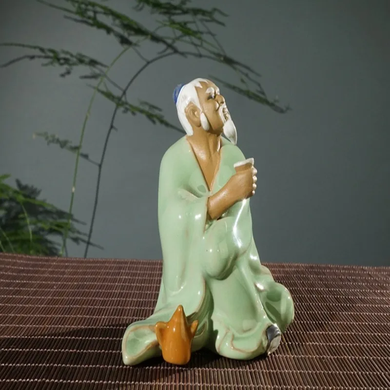 Didiseaon 2pièces Statues De Pêcheur Décorations De Jardin Et Bonsai Figurines De Pêcheur Ornements Artistiques Pour Paysages Extérieurs Et Aquariums