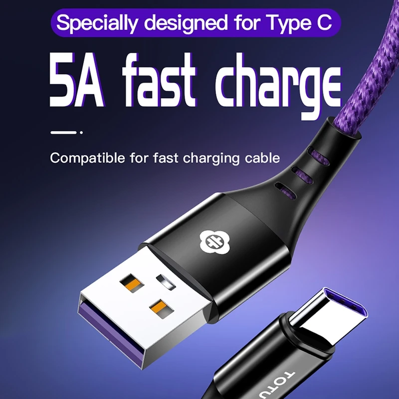 TOTU Быстрая зарядка 4,0 PD 60 Вт USB C к usb type C кабель для мобильного телефона Быстрая зарядка кабель для Xiaomi Redmi Note 8 Pro Кабель