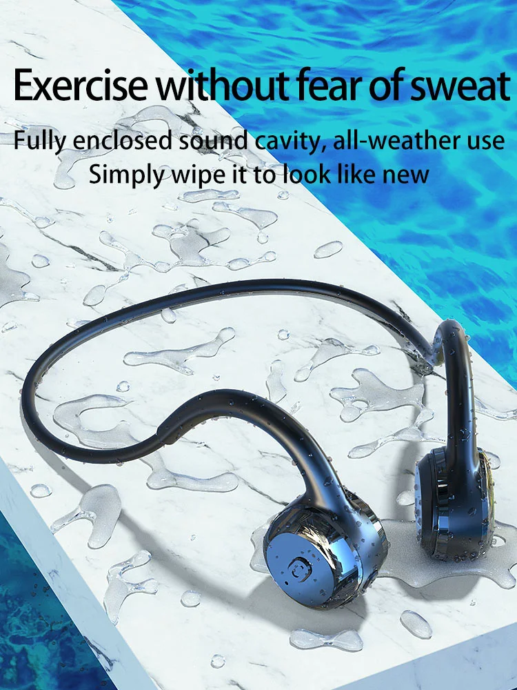 workout headphones For Xiaomi Huawei Apple Wireless Earphone Bone Conduction Bluetooth Stereo Waterproof Earphone Audio Mp3 with Music Microphone earphone