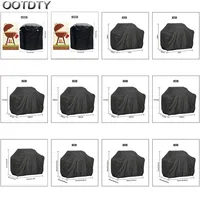 1PC 190T/210D BBQ Cover Anti-Dust Waterproof Weber Heavy Duty Charbroil Grill Cover Rain Protective Barbecue Cover Round 1