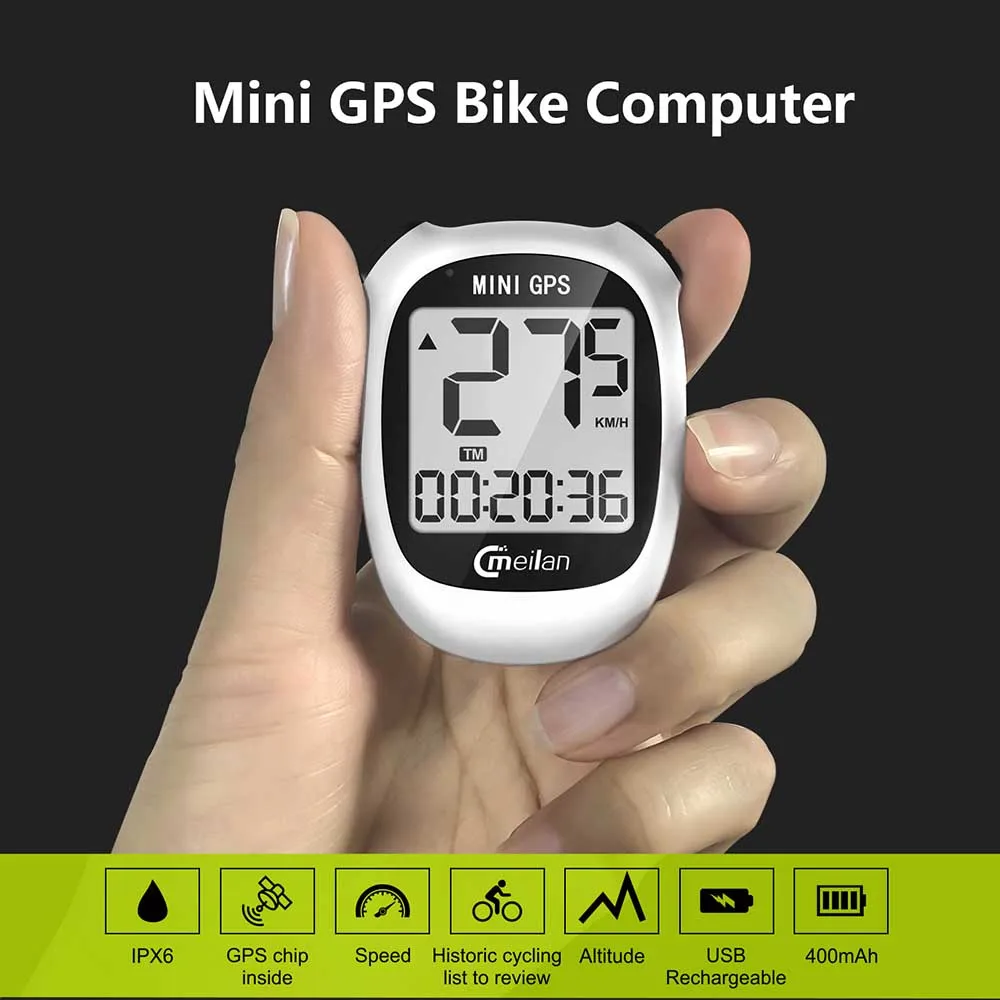 Meilan M3 Mini GPS Bicycle Computer Wireless Speedometer Bike Odometer Speed Altitude DST Waterproof Cycling Computer