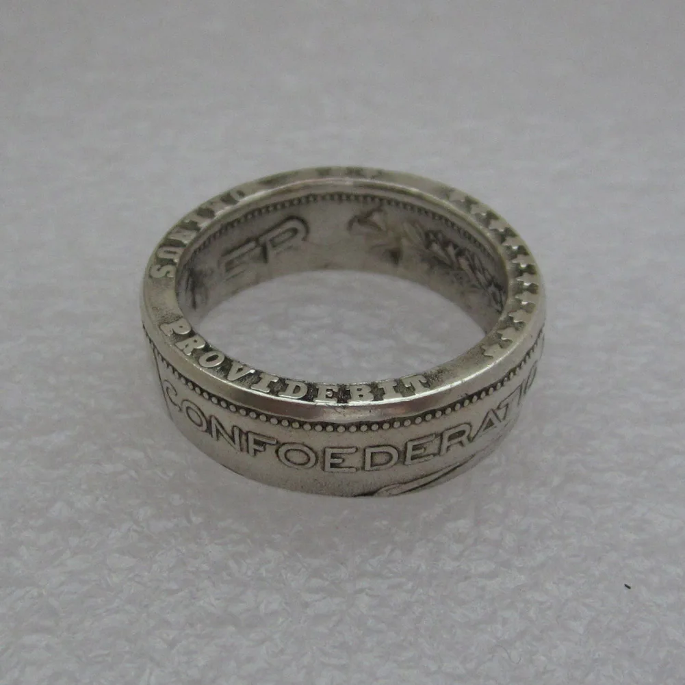 Кольцо ручная работа Switzerland кольца-монеты Винтаж ручной работы из швейцарской монеты-1 Размер 9-16