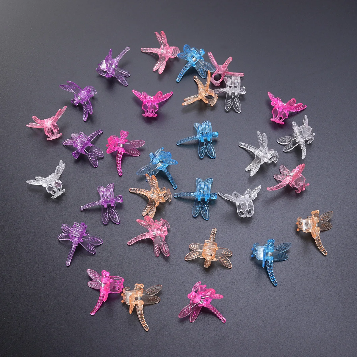 30PCS Dragonfly Orchid Clips Cute Portable Plastic Vine Bonsai Plants Grafting Gardening Fixed Clips Support Gift