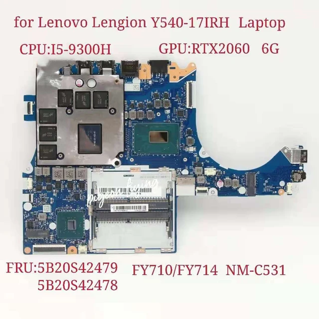 Lenovo正当性Y540-17IRHラップトップマザーボード81q4 cpu: I5-9300H ...