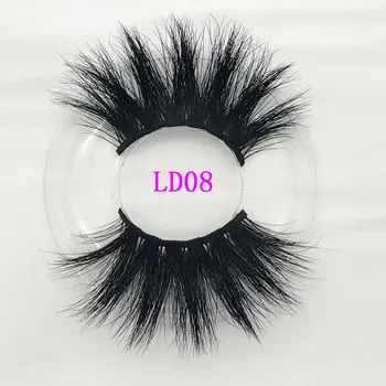

Makeup 25mm Mink Lashes False Eyelashes Dramatic 5D Mink Lashes Custom Packing Box 100% Cruelty Free Mink Reusable Natural Lash