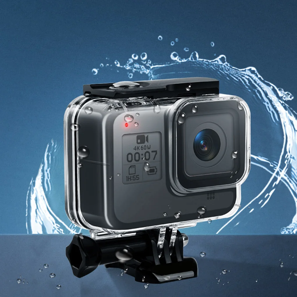 Водонепроницаемый чехол+ фильтр Защитная крышка Корпус Замена для GoPro 8 аксессуары для спортивной камеры