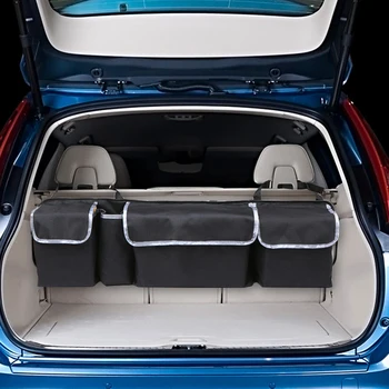 

Car Rear Seat Back Storage Bag Multi Hanging Nets Pocket Trunk Bag Organizer Auto Stowing Tidying Interior Accessories Supplies