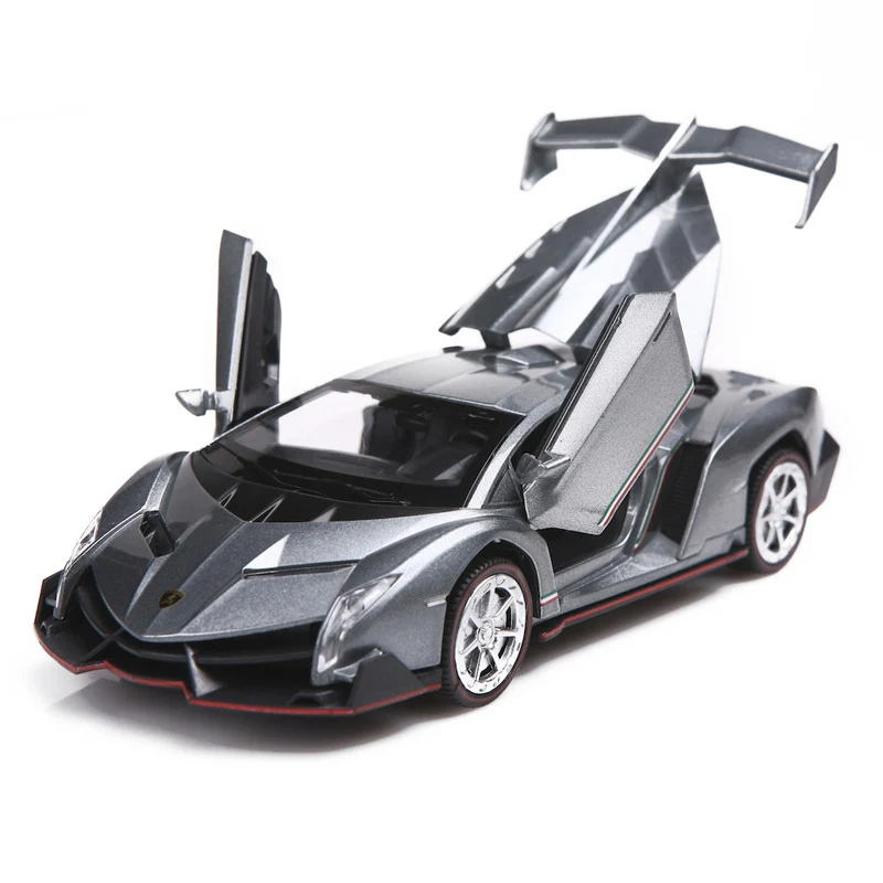 1:32 Масштаб Lamborghinis Veneno сплав модель автомобиля литая модель игрушечного автомобиля высокая симитация Машинки Игрушки для детей рождественские подарки - Цвет: No Original Box