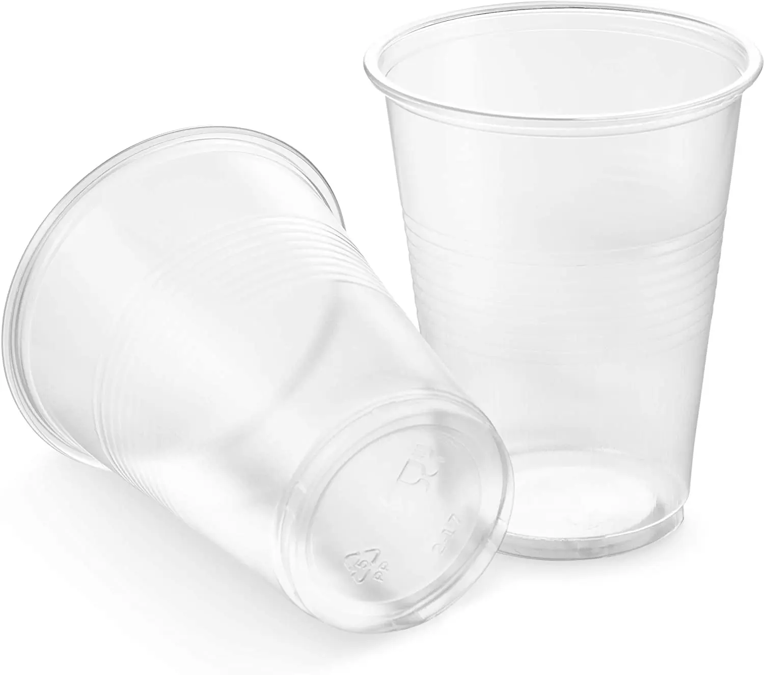 9 oz Plastic Disposable Clear Durable Drinking Cups(100 count), Clear