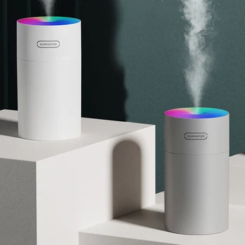

Home Timing USB Ultrasonic Humidifier Cup Essential Oil Aroma Diffuser Cool Mist Maker Air Purifier with Colorful Light