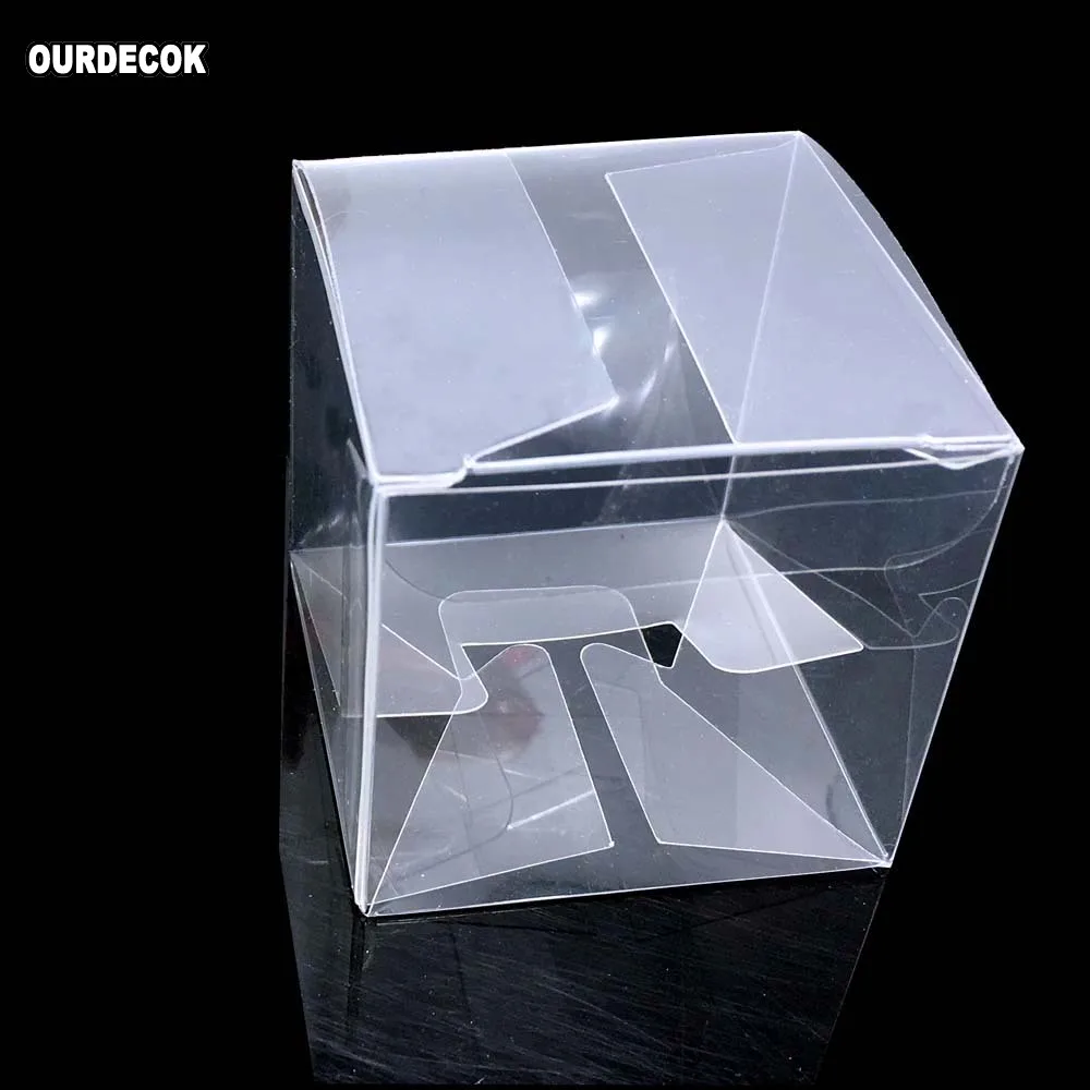 50 шт./лот подарочные коробки из ПВХ Упаковка конфет Подарочная коробка