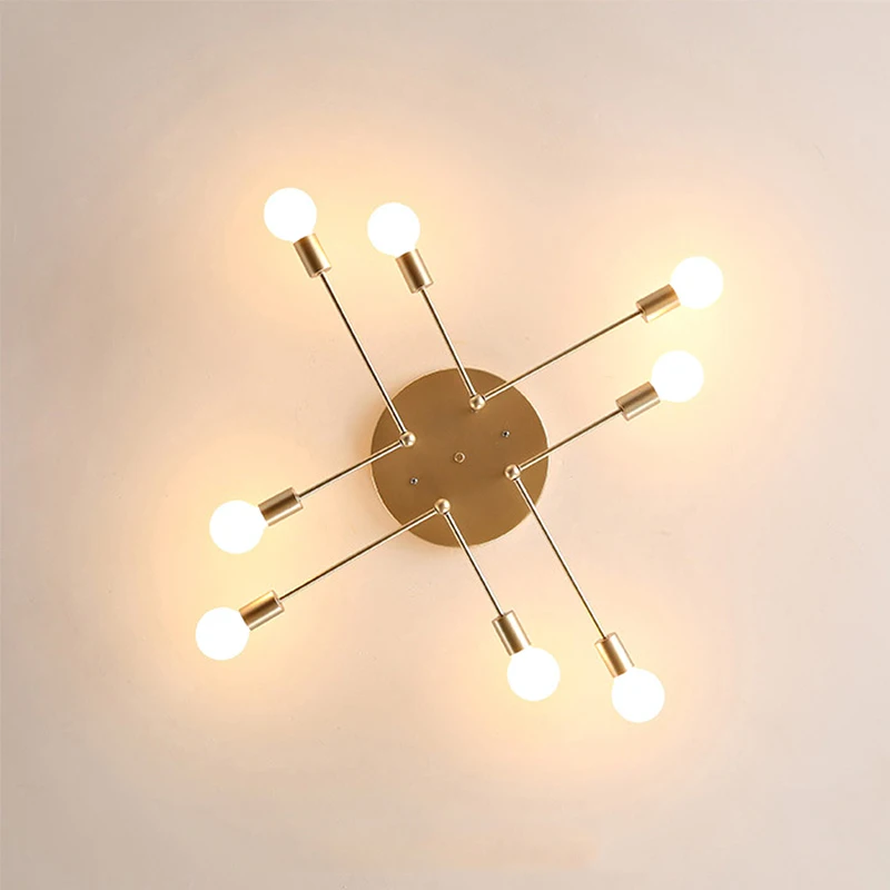  Smuxi Ceiling Lamp Modern LED Bedroom Home Living Room Wrought Iron Ceiling Lamp Pendant Light 220V - 4000050773023