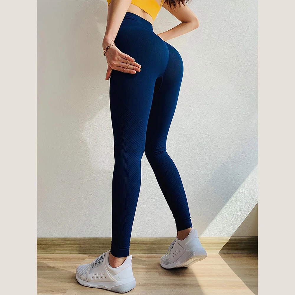 

Sexy Hip-lifting Clothing Girl Yoga Pant Long Solid Tights Yoga Pants Women Seamless Breathable Leggings High Waist Gym Fitness