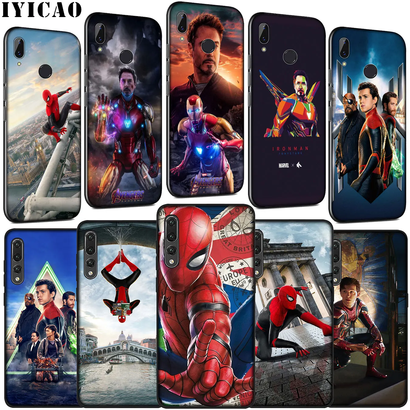 Spider Man Far from Home Iron Soft Silicone Cover Case for Huawei P30 P20 Pro P10 P9 Lite Mini 2017 2016 P Smart Z Plus 2019 |