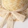 Parent-child Fashionable Summer Sun Hats New Ladies Women Casual Bowknot Lace Ribbon Straw Hats Visor Cap For Holiday Seaside ► Photo 3/6