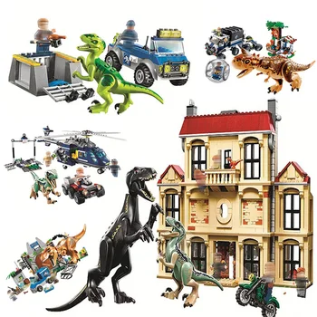

Jurassic World Dinosaur Set 10928 10927 10926 Compatible with Lepining 75930 75932 Model Building Kits Blocks Bricks Toy Gift