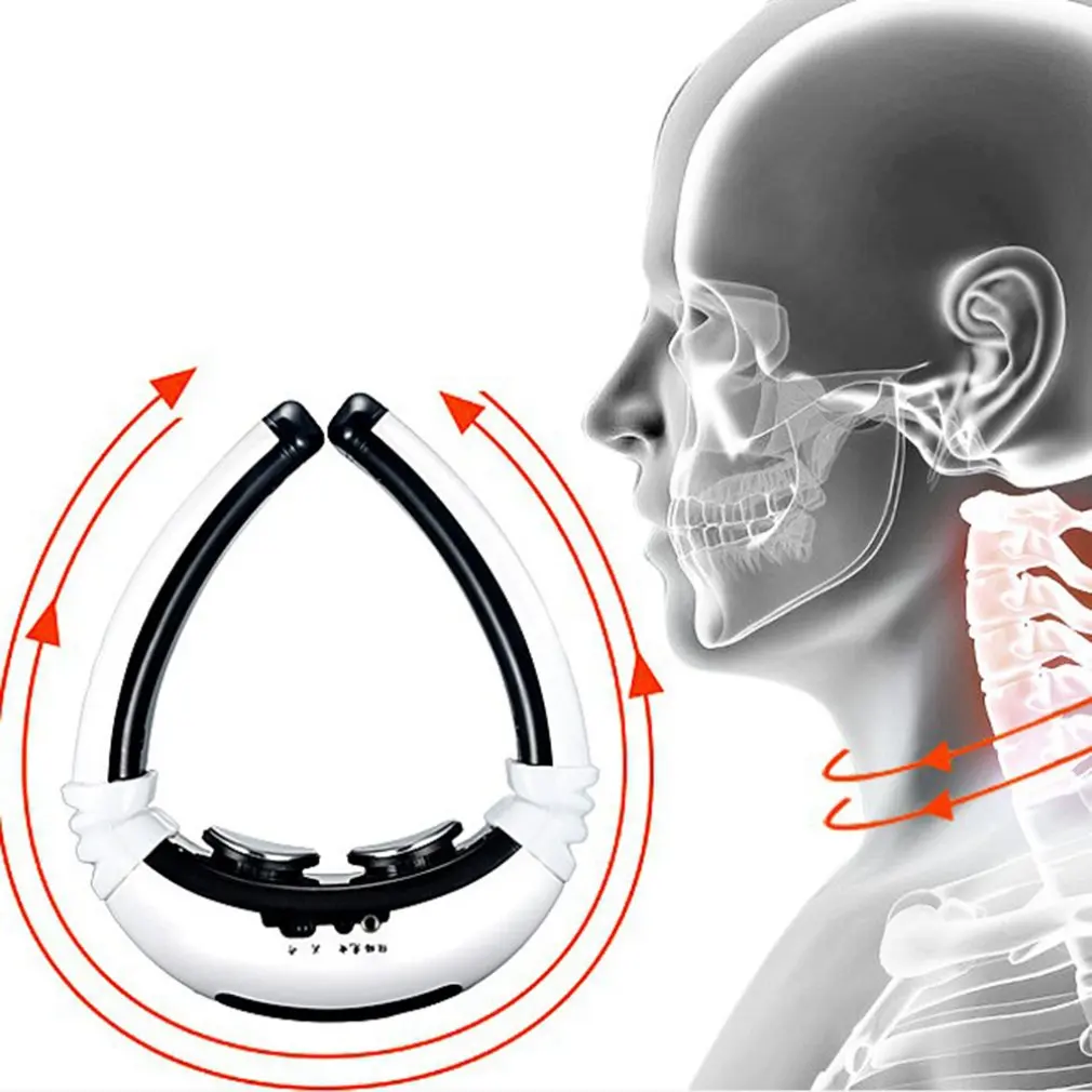 Шейный массажер электромагнитный шоковый импульс шейный Sphygmotherapy инструмент Многофункциональный шейный массажер