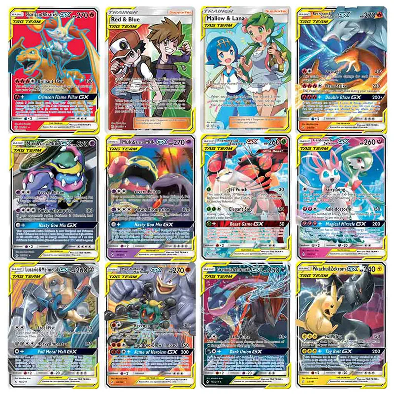 TAKARA TOMY-cartas de Pokémon MEGA VMAX GX EX, cartas brillantes de Pokemon, juego de batalla, colección de juguetes de regalo para niños