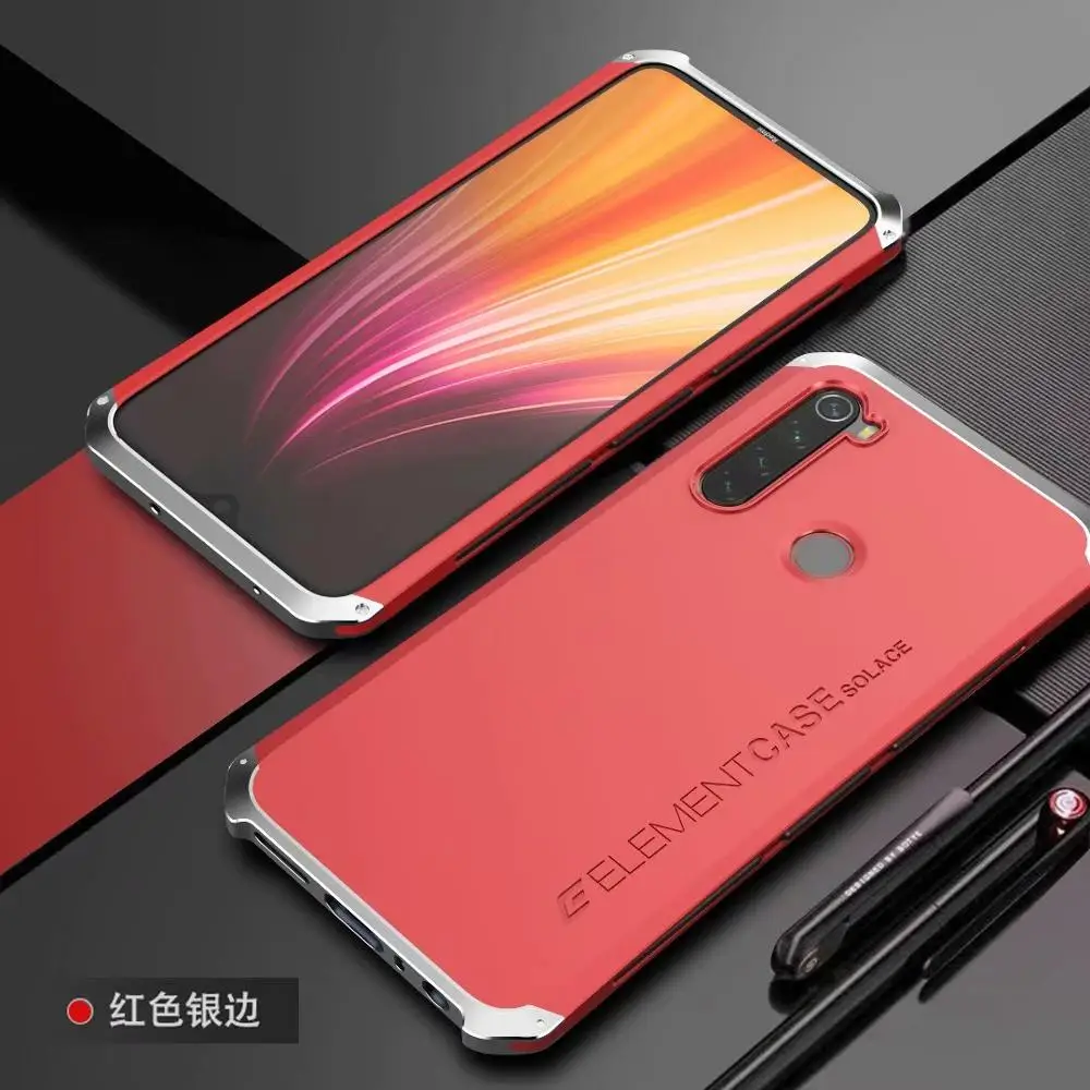 R-JUST бронированный чехол для Xiaomi Redmi Note8 Pro металлический алюминиевый+ Гибридный PC сверхпрочный противоударный чехол для Redmi Note8 Pro