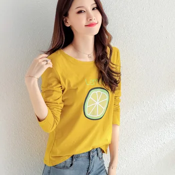 

Autumn and winter long-sleeved t-shirt women's 2019 new shirt fashion T-shirt bottoming shirt ladies cotton