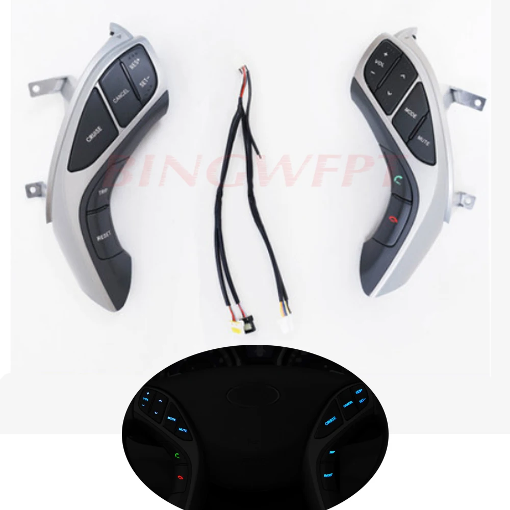 BINGWFPT для Hyundai Elantra 2012 2013 2014 многофункциональное управление Рулевое колесо кнопки