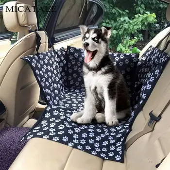 

MICATALE Printed Waterproof Dog Car Seat Cover Mats Pet Carriers Hammock Cushion Carrying for Dogs Transportin Car Seat Carrier