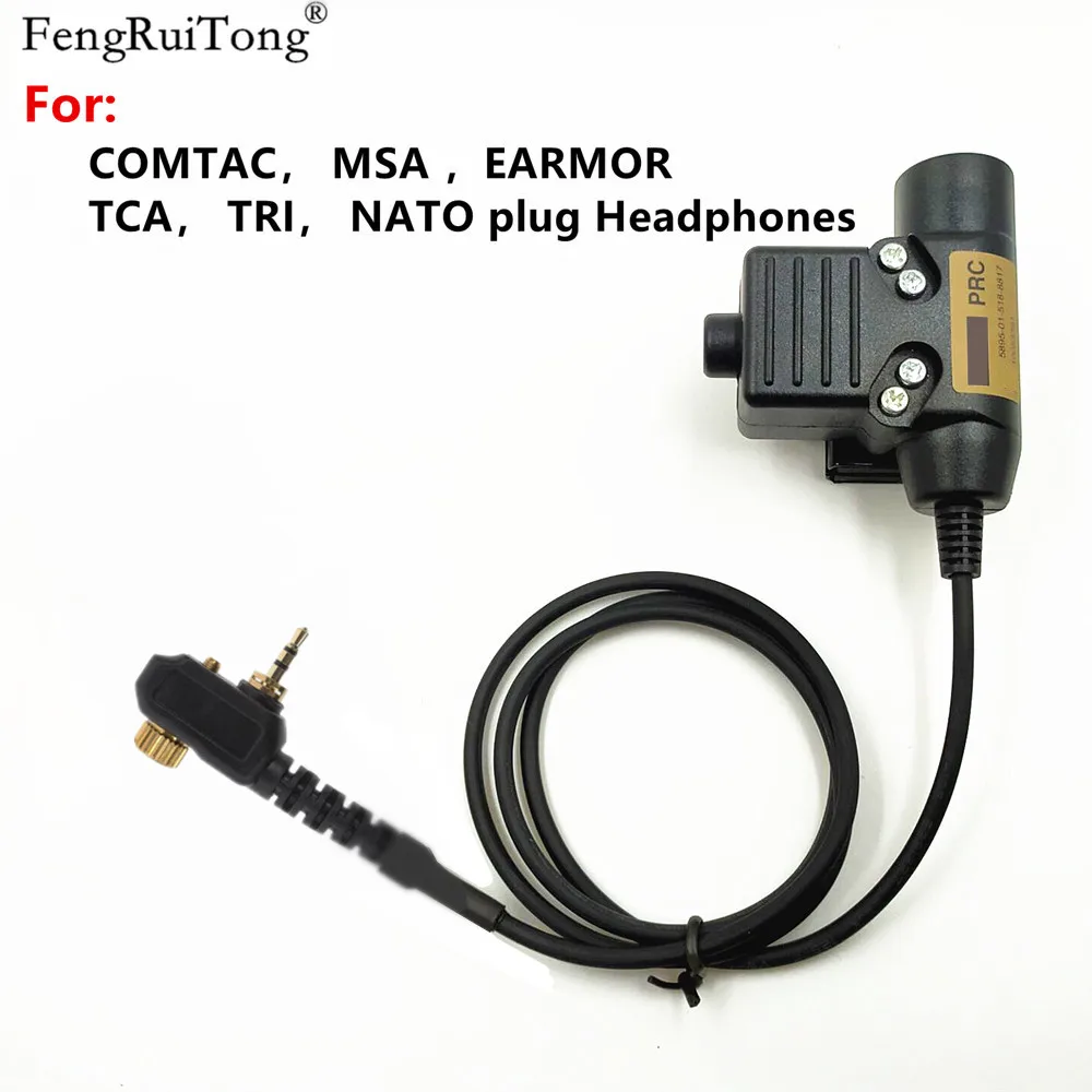 Airsoft tomtac U94 PTT tan voie 2 Interrupteur radio sordins comtac Motorola 1 pin push 