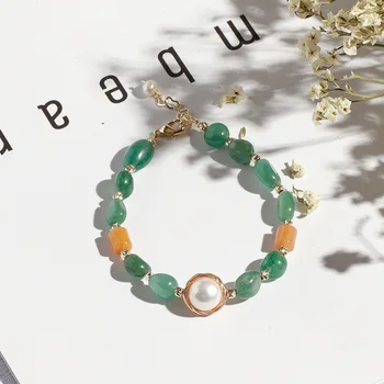 

Freshwater Pearls Bracelets Women's INS Non-mainstream Design Korean-style Simple a Normcore Style Jewelry Bracelets
