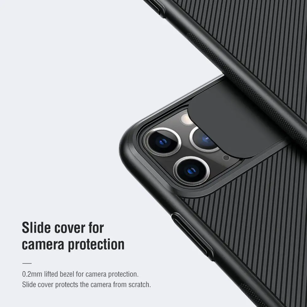 Защитный чехол для камеры для iPhone 11/Pro/Max подлинный NILLKIN, Гибридный Тонкий слайд-камера защитный чехол для объектива для iPhone 11