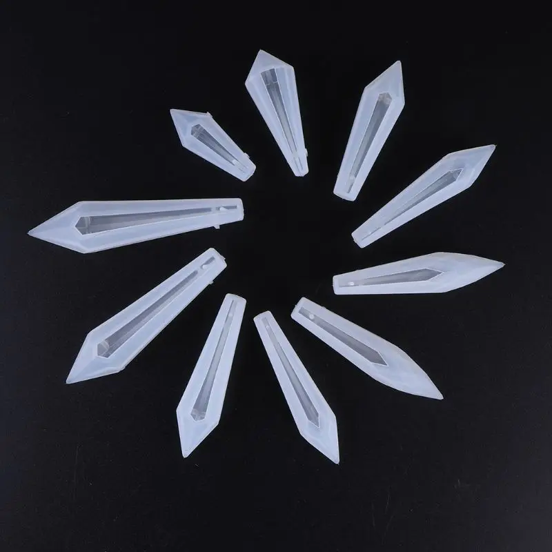 1 Set DIY Handmade Pendant Jewelry Mold UV Resin Epoxy Mould Crafts Making Soft Silicone Molds Gifts