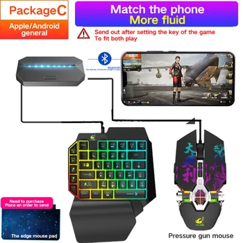 

G6 PUBG Mobile Gamepad Controller Gaming Keyboard Mouse Converter For Android ios Phone IPAD Bluetooth 4.1 Adapter Free Gift