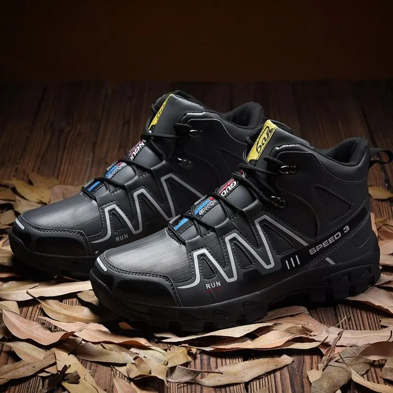 

Autumn Winter Plush Warm Snow Boots Casual Men Speedcross Sport Travel Hiking Shoes Men Footwear Ankle Boots Zapatos De Hombre