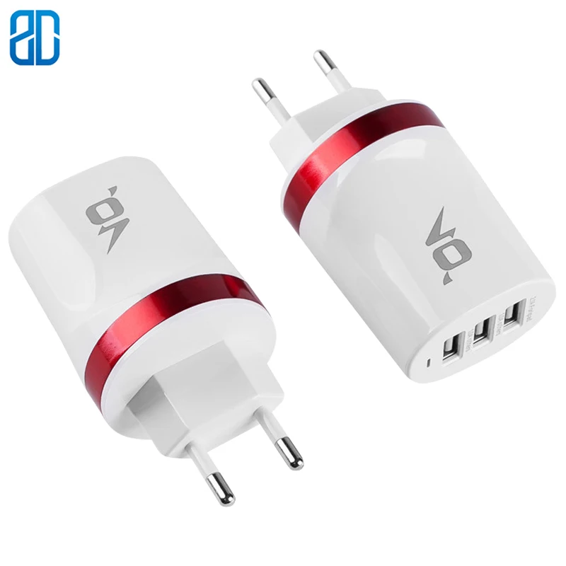 ЕС Мульти USB настенное зарядное устройство портативное 3 порта зарядное устройство кирпич Путешествия Разъем куб телефон зарядка iPhone X/8 Plus/8 iPad samsung Galaxy