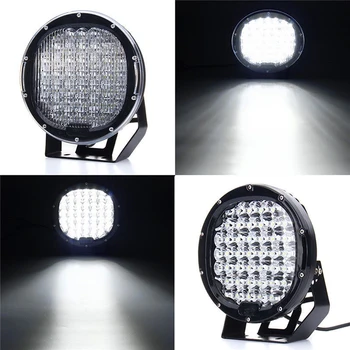 

9 Inch 96/185/225W Work Light Floodlight Round LED Offroad Light Lamp LED Worklight for Off road Motorcycle Car Truck