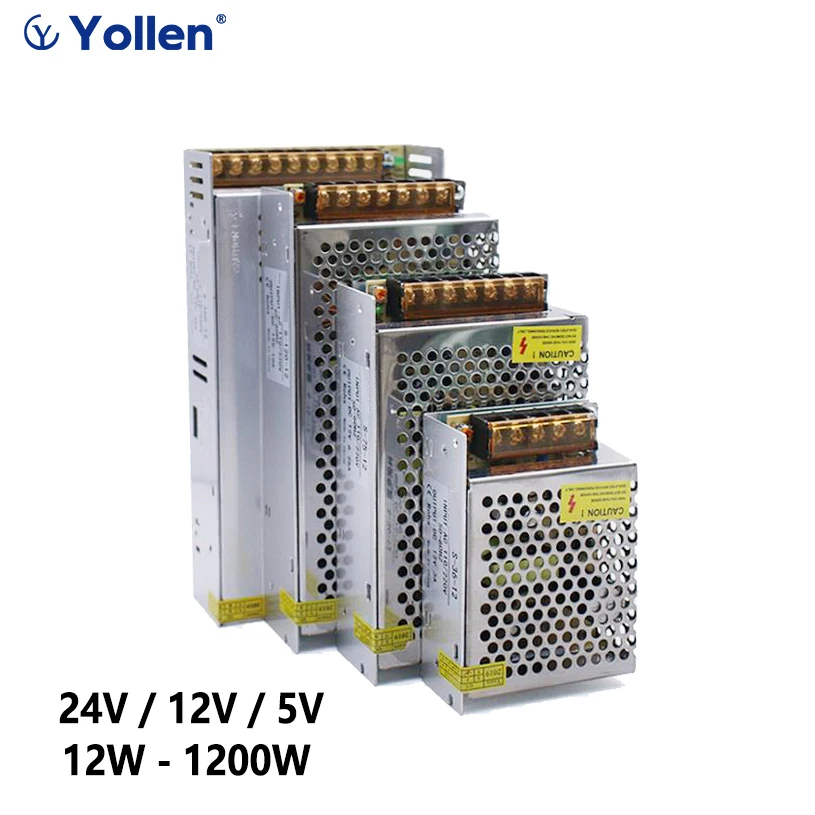 180W/200W импульсный источник Питание Трансформатор SMPS AC DC 220 В до 5 12 24 постоянного