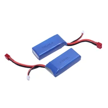 Новинка 2 шт 7,4 V 2700Mah 20C 2S Lipo батарея с t-разъемом для Wltoys 10428-A 10428-B 10428-B2 10428 1/10 Rc Гусеничный автомобиль Feilun