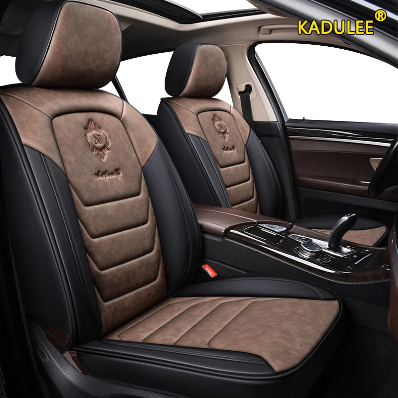 KADULEE leather car seat cover For hyundai sonata Elantra getz ioniq i10 santa fe solaris tucson creta ix25 ix35 i55 car seats
