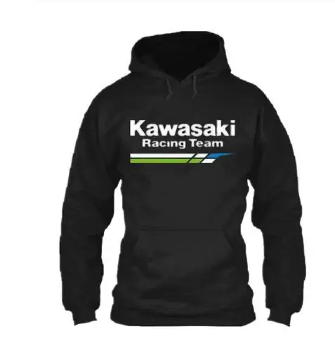 Для мужчин's высокое качество Для мужчин для Kawasaki гоночный мотоцикл Костюмы пуловер с рыцарем хлопчатобумажная Повседневная Толстовка М - Цвет: 1